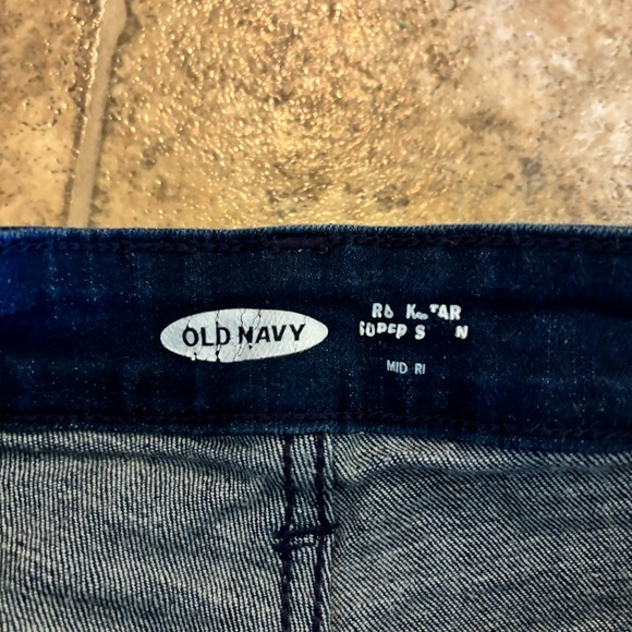 Old navy rockstar mid rise raw hem jeans size 4 - Picture 3 of 5